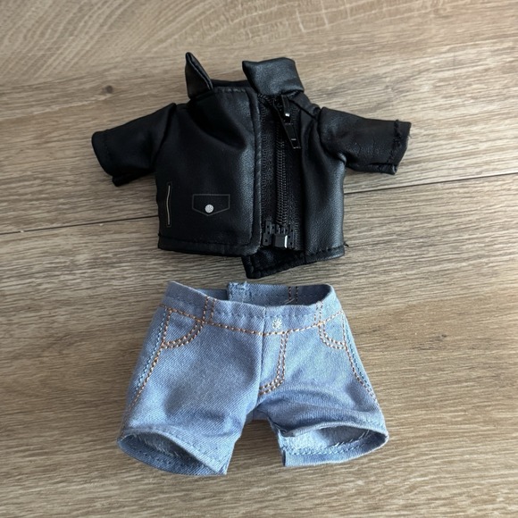 Disney Store nuiMOs Outfit Biker Jacket and Jeans Set Soft Toy Small Preowned - Picture 1 of 5